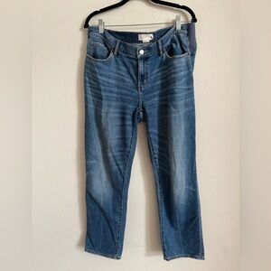 Hatch maternity denim straight leg cropped jeans size 29